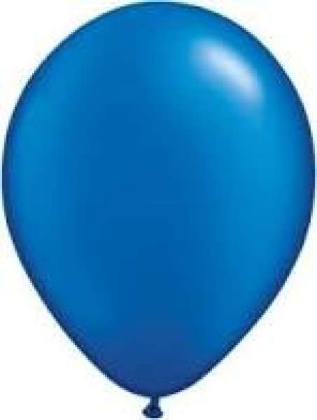 100 Luftballons 30cm Perl Blau